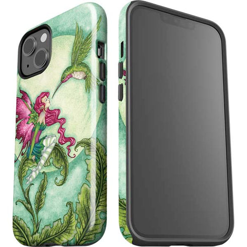Flirting Fairy and Hummingbird by Amy Brown iPhone 15 Impact Case